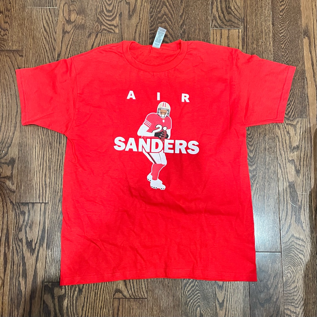 Nwot Gildan Heavy Cotton Air Sanders TShirt L